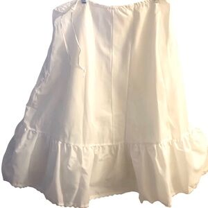 Lady Grace White 2 Layer Pouf Slip Adjustable Waist Adjustable Waist One Size